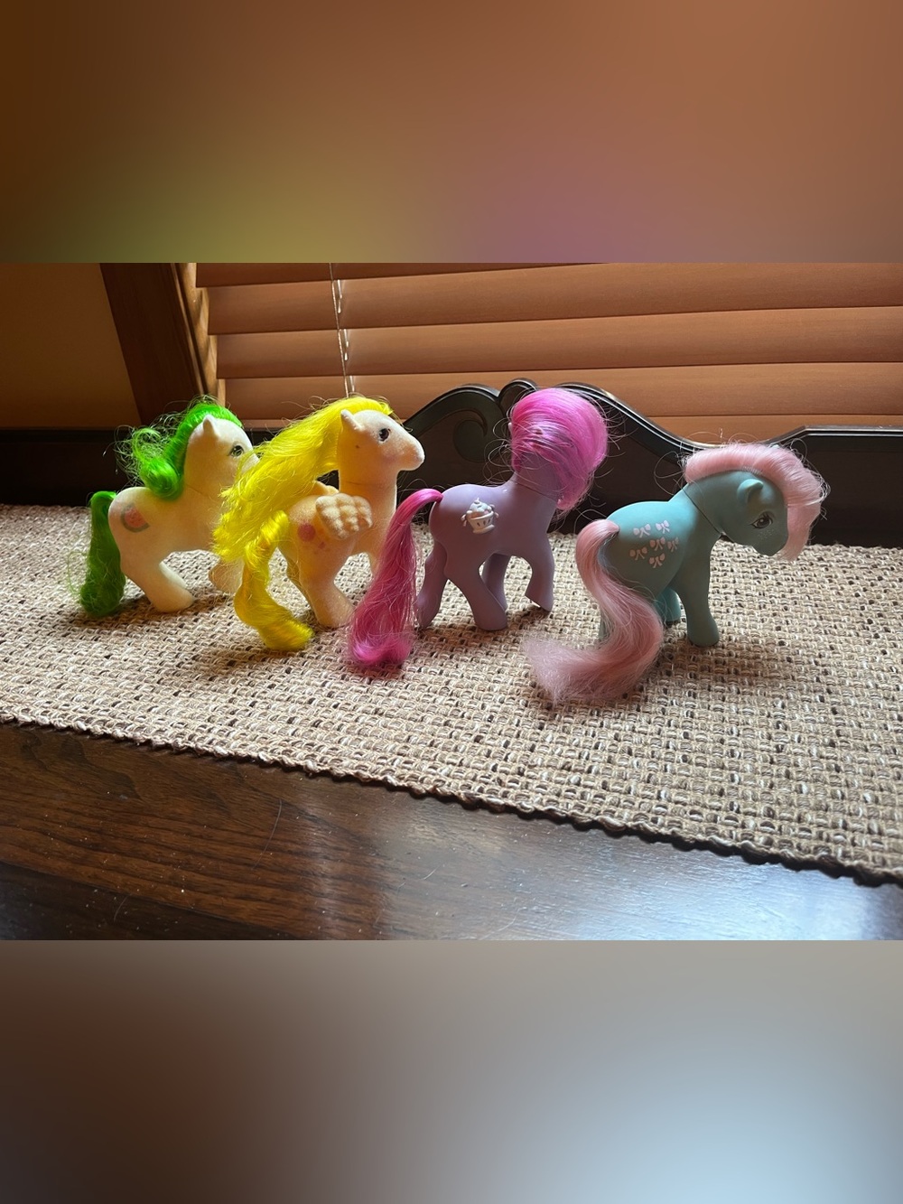 Vintage My Little Pony Scrumptious & Baby Lofty So Soft Sundae Best Bow Tie